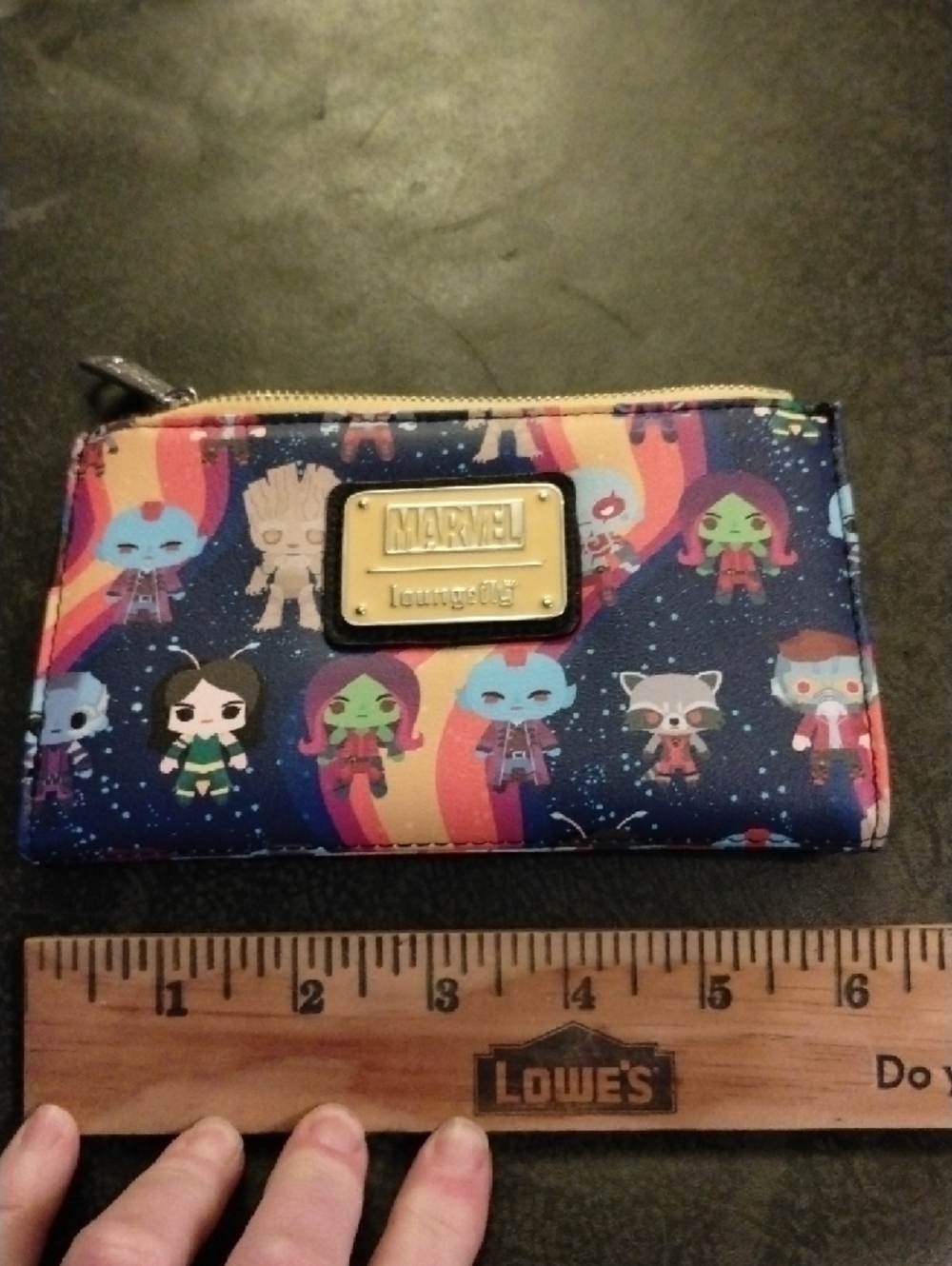 Marvel Loungefly Guardians Wallet - Navy with Multicolor Characters NWOT 6x4inch - Picture 6 of 7